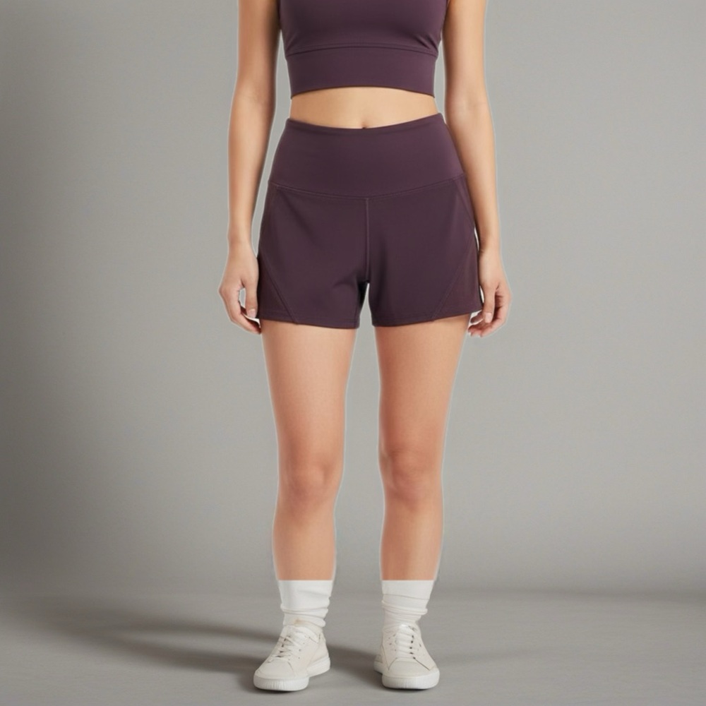 Women's Athletic Shorts in Deep Purple